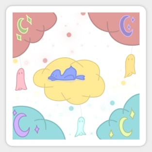 Duck on Cloud #1b Sticker